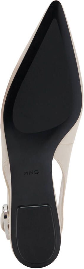 Mango imitatieleren loafers ecru - Foto 2
