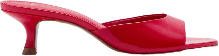 Mango imitatieleren muiltjes rood