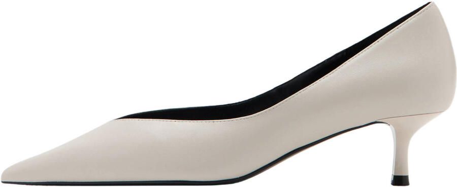 Mango imitatieleren pumps ecru - Foto 2
