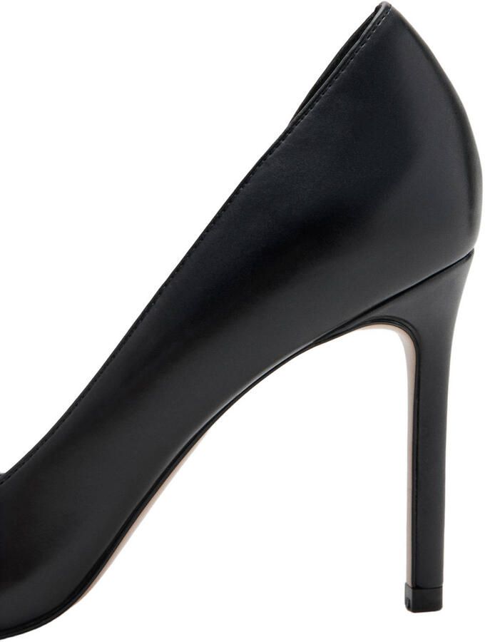 Mango imitatieleren pumps met naaldhak zwart - Foto 3