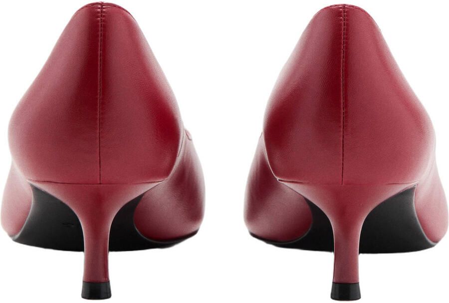 Mango imitatieleren pumps rood - Foto 2
