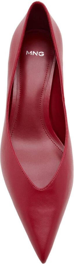 Mango imitatieleren pumps rood - Foto 3