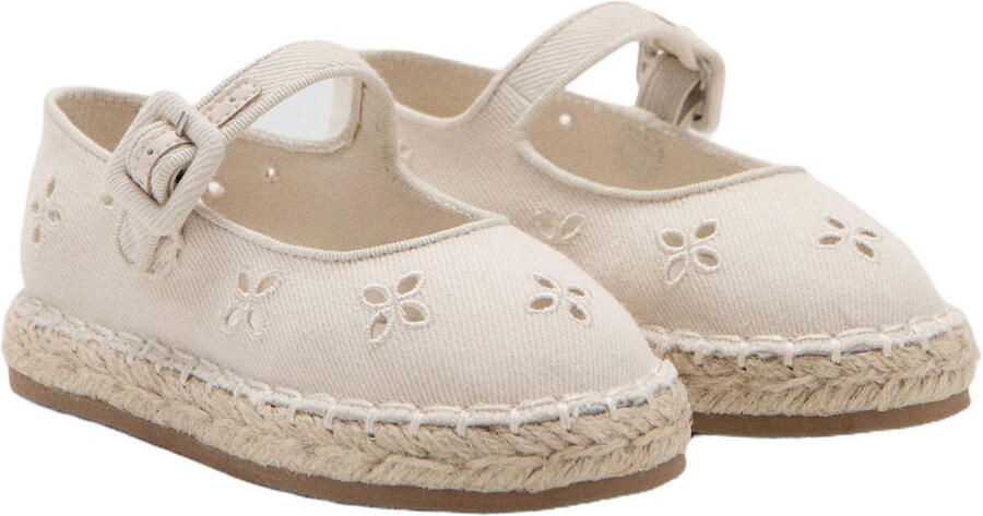 Mango Kids espadrille sandalen wit - Foto 2