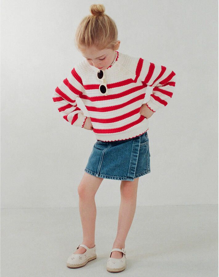 Mango Kids espadrille sandalen wit
