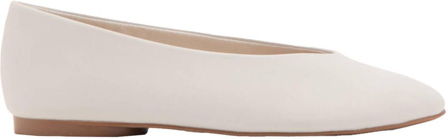 Mango Kids imitatieleren leren ballerina's naturel wit