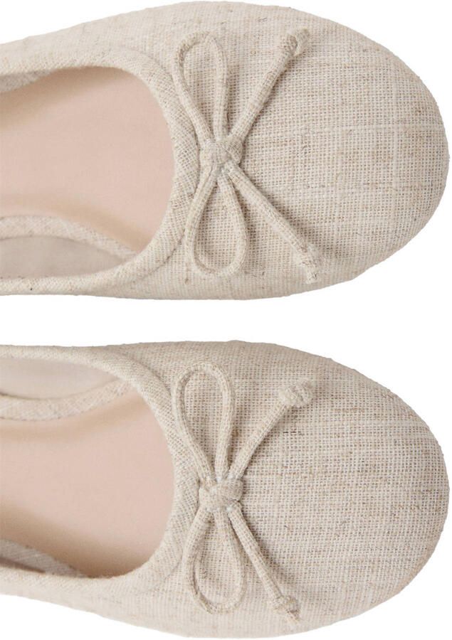 Mango Kids katoenen ballerina's beige - Foto 2