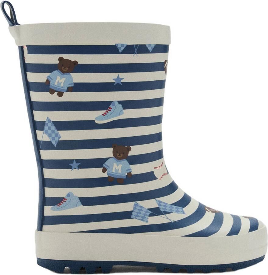 Mango Kids laarzen blauw wit
