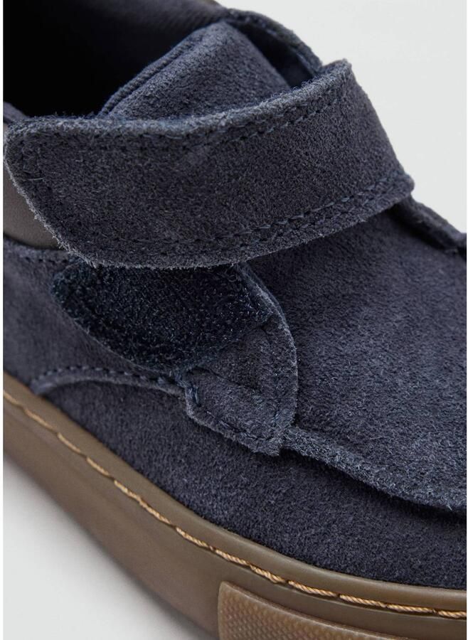 Mango Kids leren enkelboots marineblauw - Foto 2