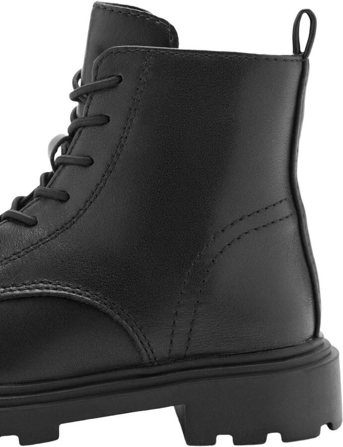 go Kids leren enkelboots met profielzool zwart - Foto 2