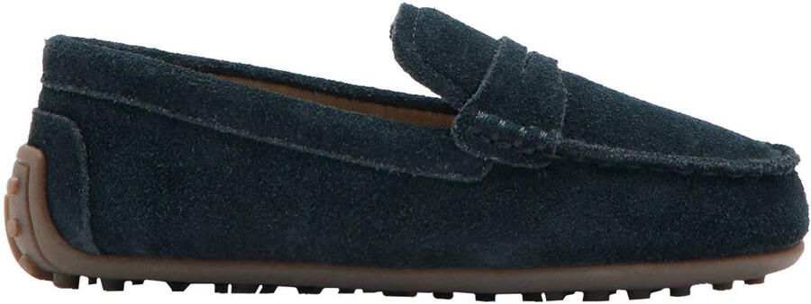 Mango Kids leren instappers blauw