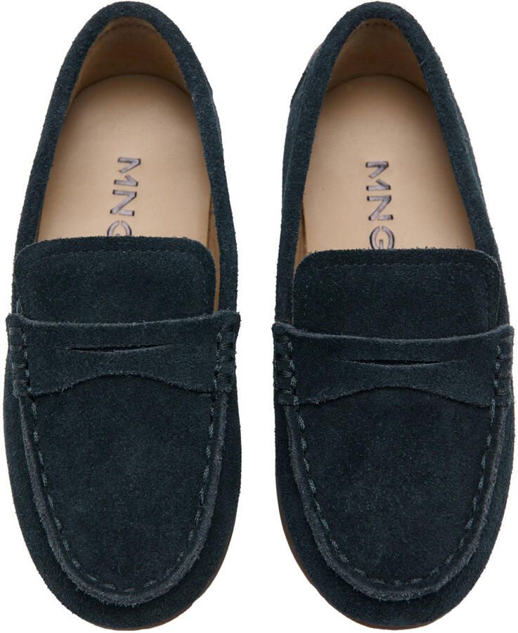 Mango Kids leren instappers blauw - Foto 2