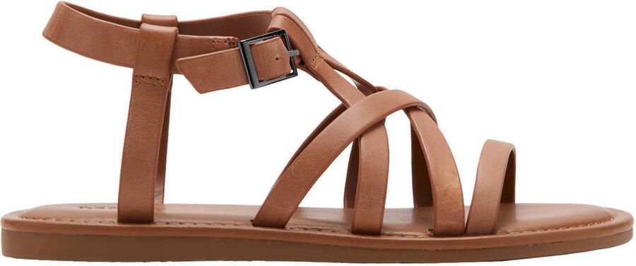 Mango Kids leren sandalen bruin