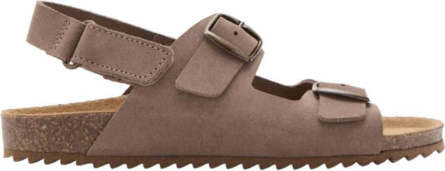 Mango Kids leren sandalen bruin