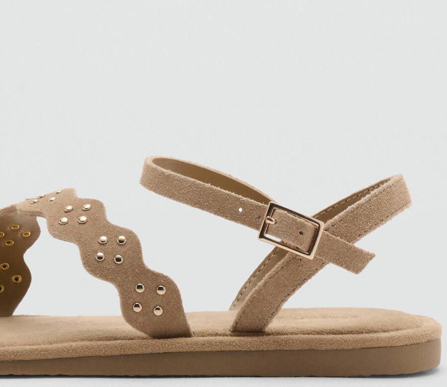 Mango Kids leren sandalen bruin - Foto 2