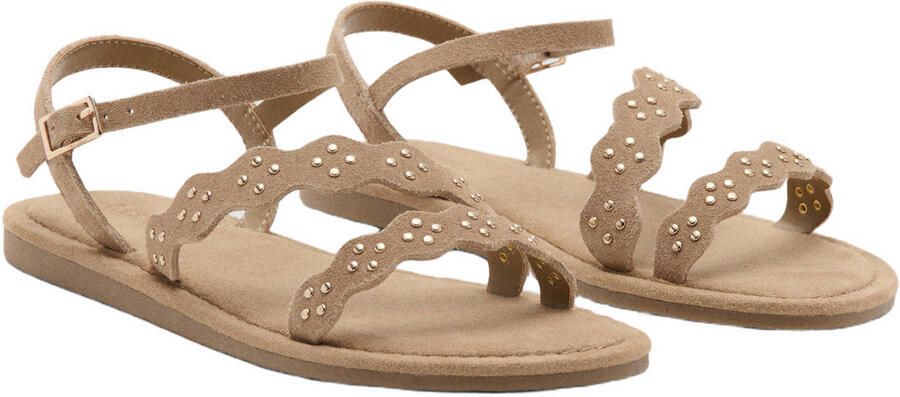 Mango Kids leren sandalen bruin - Foto 3