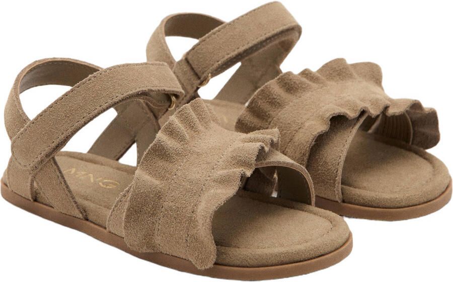 Mango Kids leren sandalen bruin - Foto 3