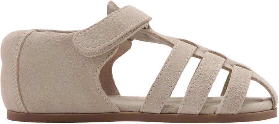 Mango Kids leren sandalen bruin