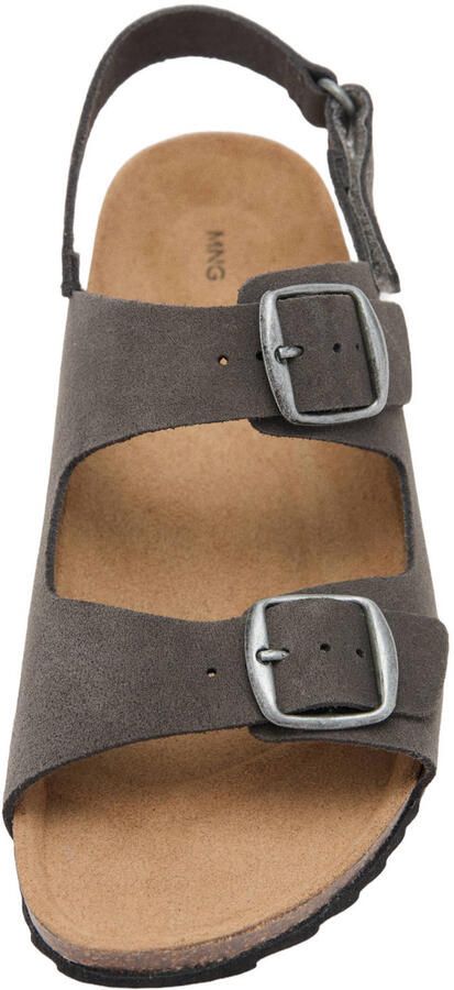 Mango Kids leren sandalen grijs - Foto 2