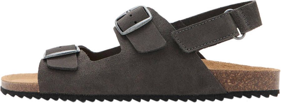 Mango Kids leren sandalen grijs - Foto 3