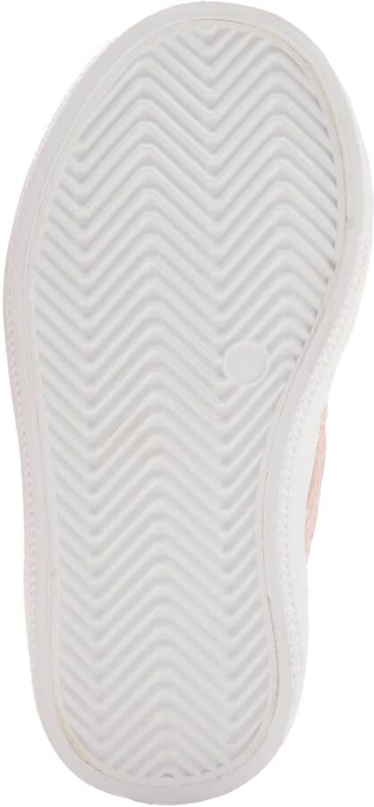 Mango Kids leren sneakers wit lichtroze - Foto 3