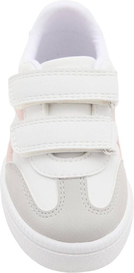 Mango Kids leren sneakers wit lichtroze - Foto 2