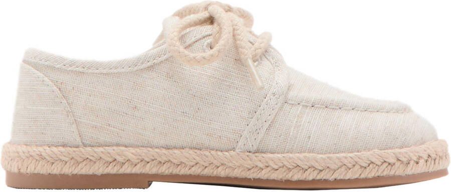 Mango Kids leren veterschoenen beige