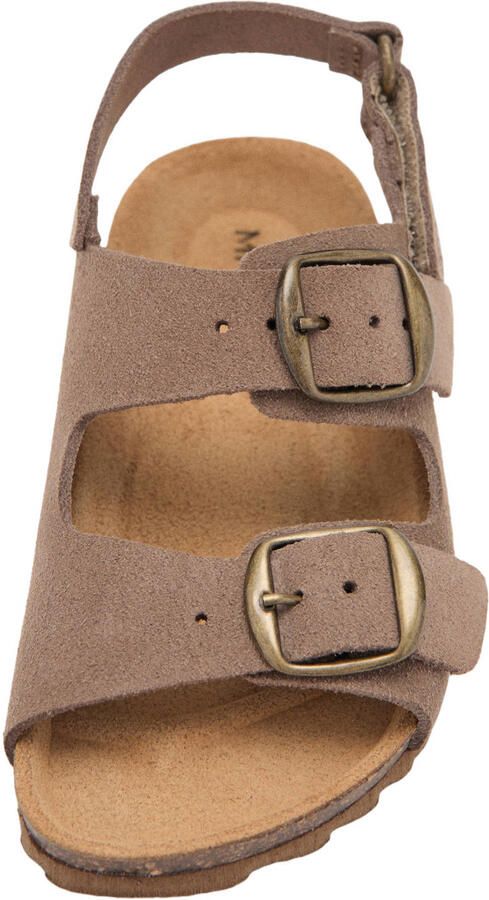 Mango Kids Peuter Kleuter leren sandalen bruin - Foto 2