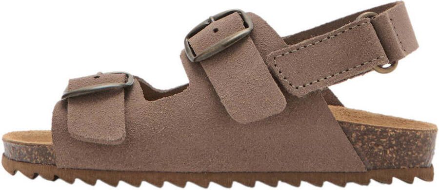Mango Kids Peuter Kleuter leren sandalen bruin - Foto 3