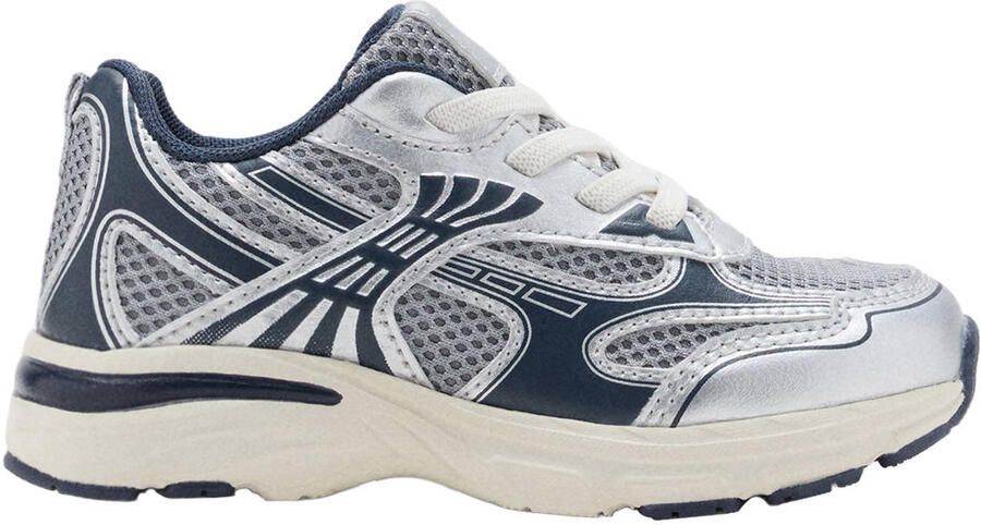 Mango Kids sneakers donkerblauw zilver
