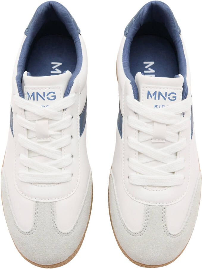Mango Kids sneakers wit blauw - Foto 2
