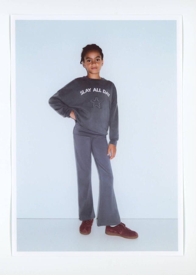 Mango Kids suède sneakers bordeaux
