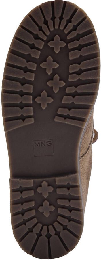 Mango Kids suède veterschoenen taupe - Foto 3