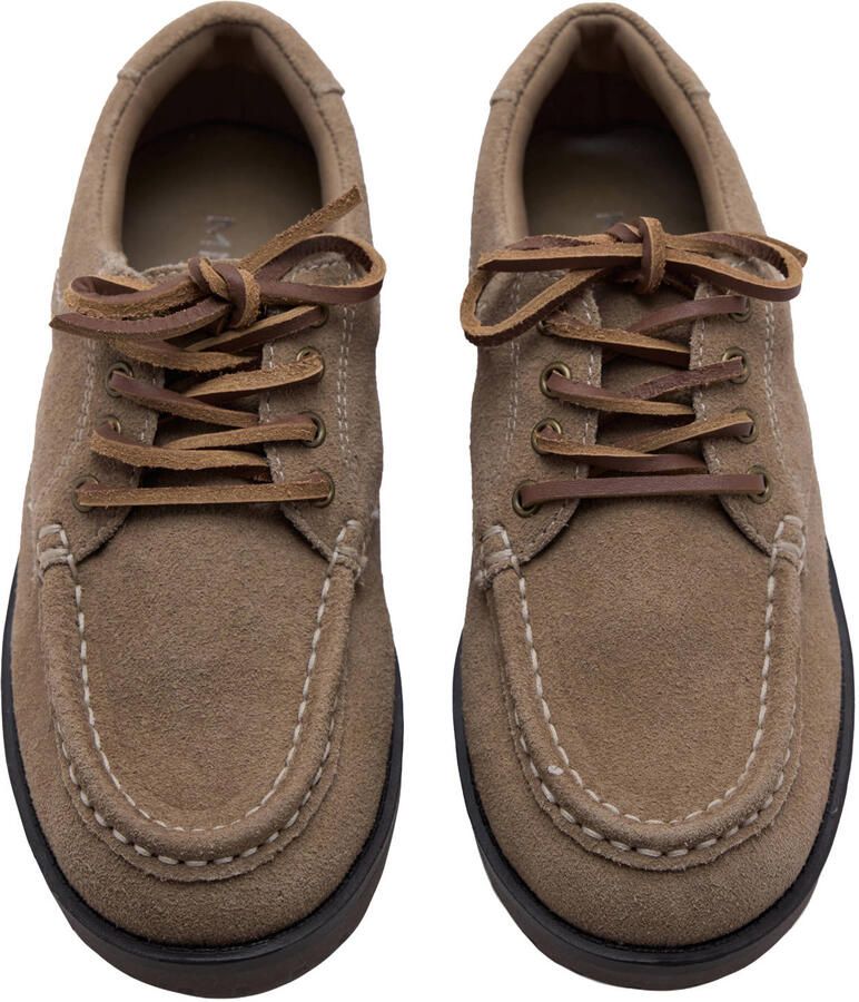 Mango Kids suède veterschoenen taupe - Foto 2
