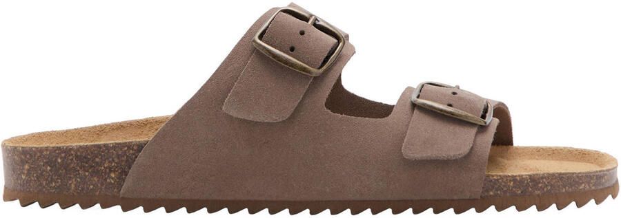 Mango Kids Tiener leren sandalen bruin