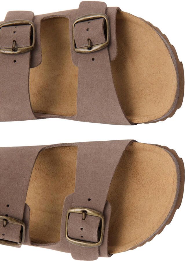 Mango Kids Tiener leren sandalen bruin - Foto 2