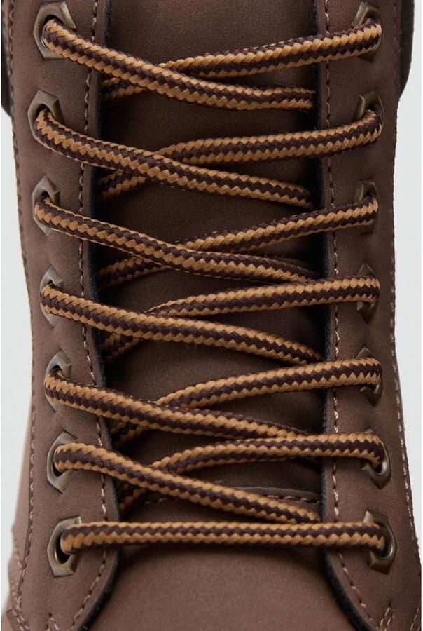 Mango Kids veterschoenen met profielzool donkerbruin - Foto 2