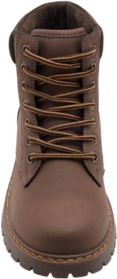 Mango Kids veterschoenen met profielzool donkerbruin - Foto 3