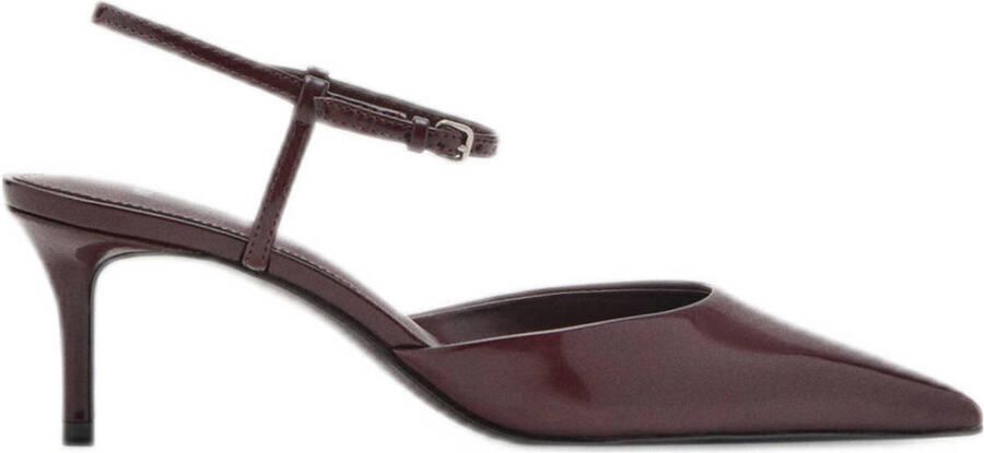 Mango lak pumps bordeaux