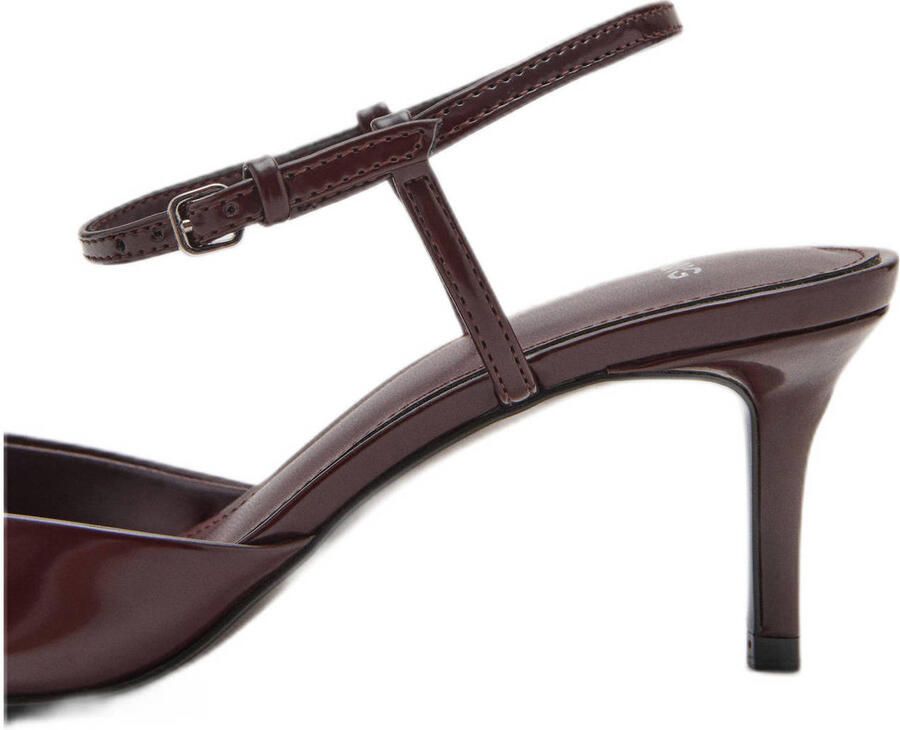 Mango lak pumps bordeaux