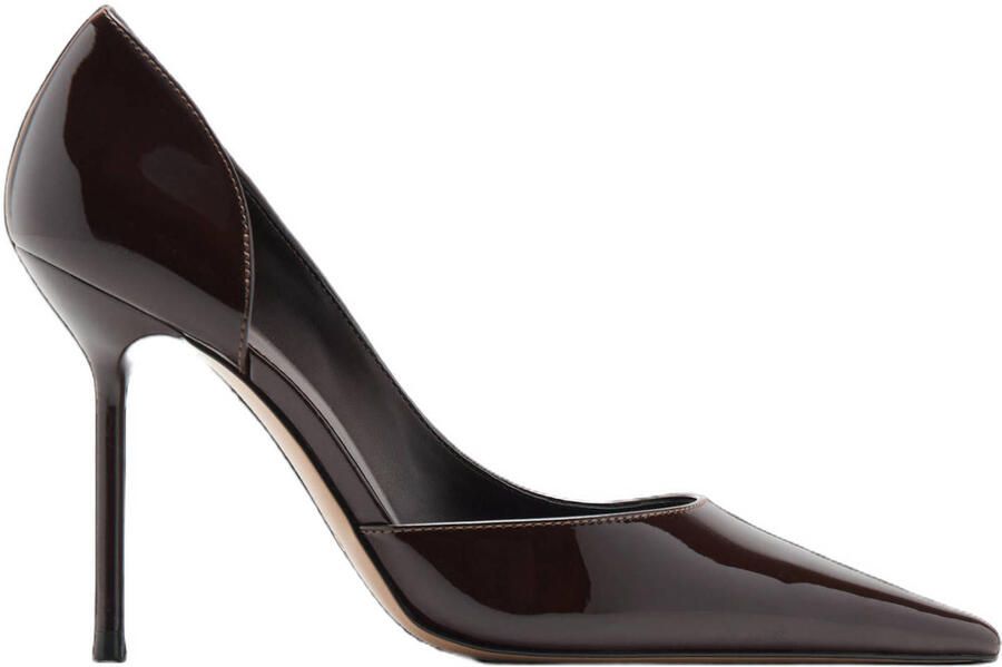Mango lak pumps bordeaux