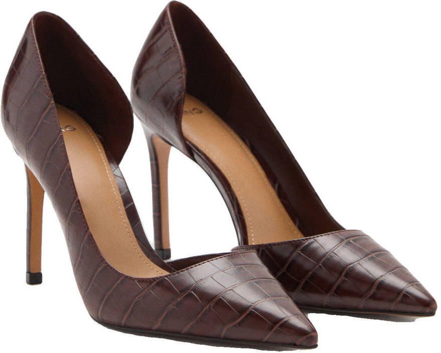 Mango lak pumps donkerbruin - Foto 2