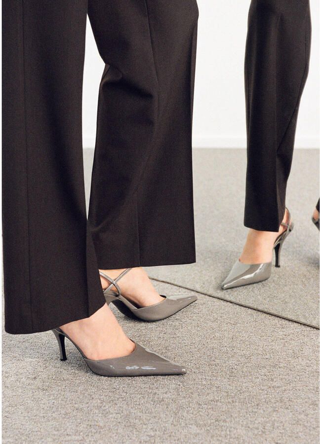 MANGO Pumps 'Beli' donkergrijs - Foto 2