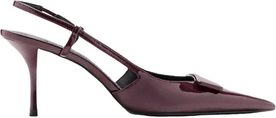 Mango lak slingback pumps bordeaux