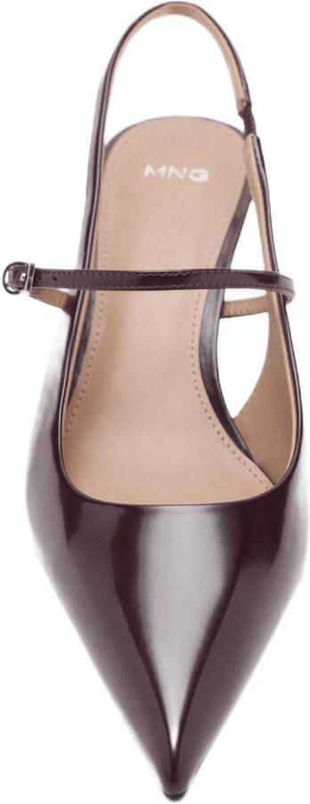 Mango lak slingback pumps bruin - Foto 3