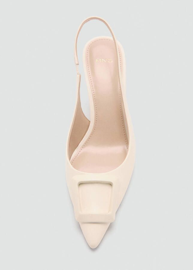 Mango lak slingback pumps ecru - Foto 2