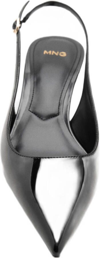 Mango lak slingback pumps zwart - Foto 2