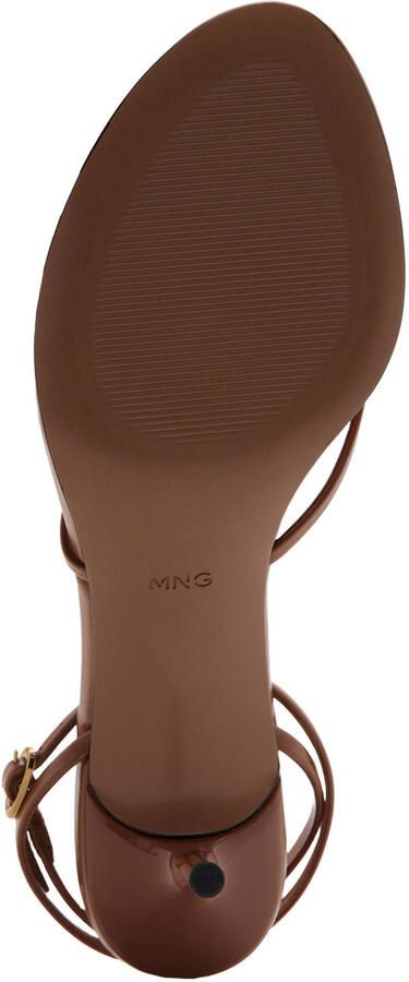 Mango lakleren sandalen bruin - Foto 3