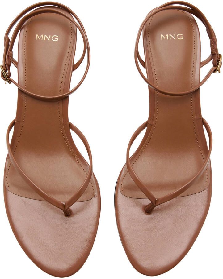 Mango lakleren sandalen bruin - Foto 2