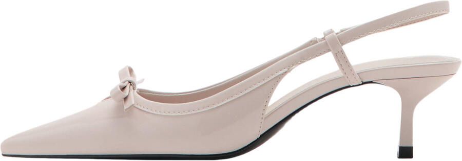 Mango lakleren slingback pumps met hak beige - Foto 3