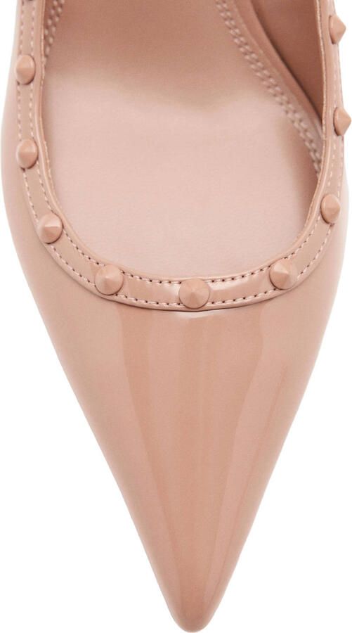 Mango lakleren slingback pumps met naaldhak lichtroze - Foto 3